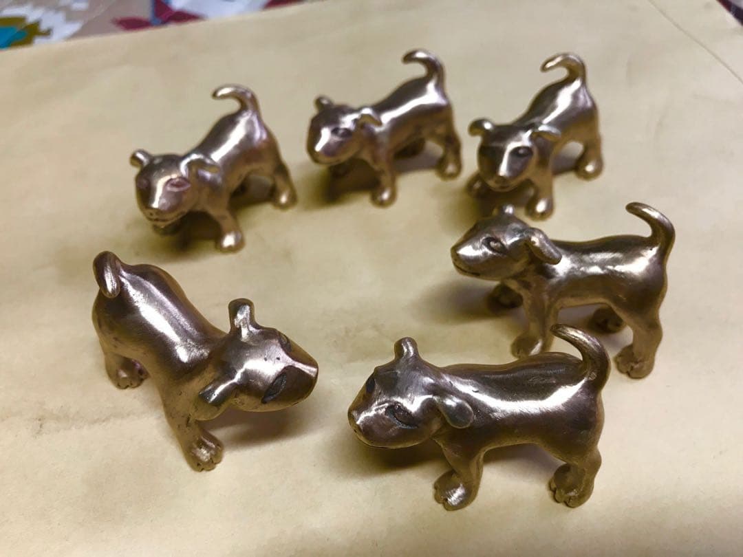 蝋型鋳造仔犬　1/6 最後の1点　新作