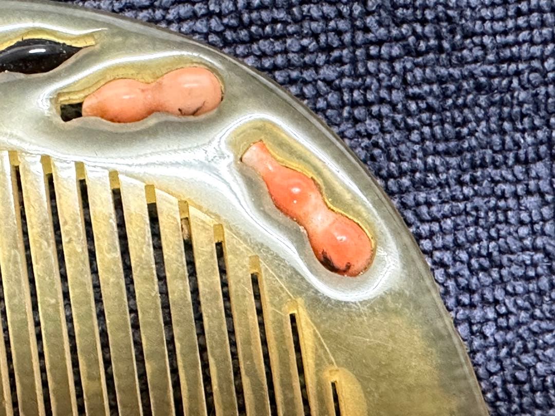 和装小物　鼈甲　珊瑚　象嵌　簪 かんざし アンティーク　時代物