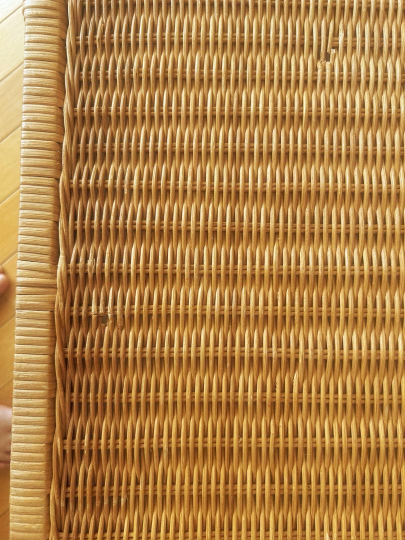 ラタン 編み込み カゴ バスケット 収納 ボックス キャスター付き おもちゃ入れ