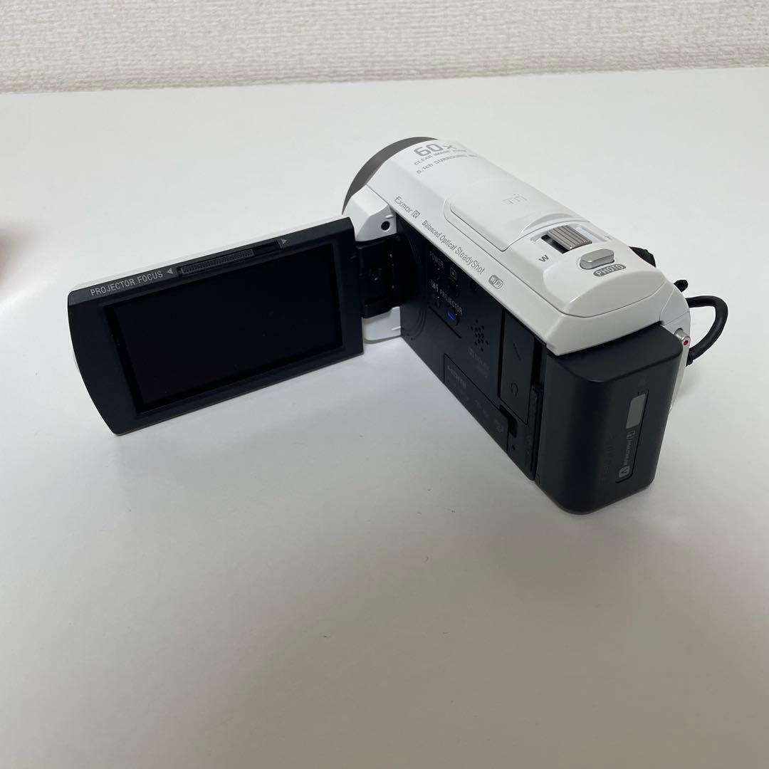SONY HDR-PJ540 ビデオカメラ 本体　ホワイト