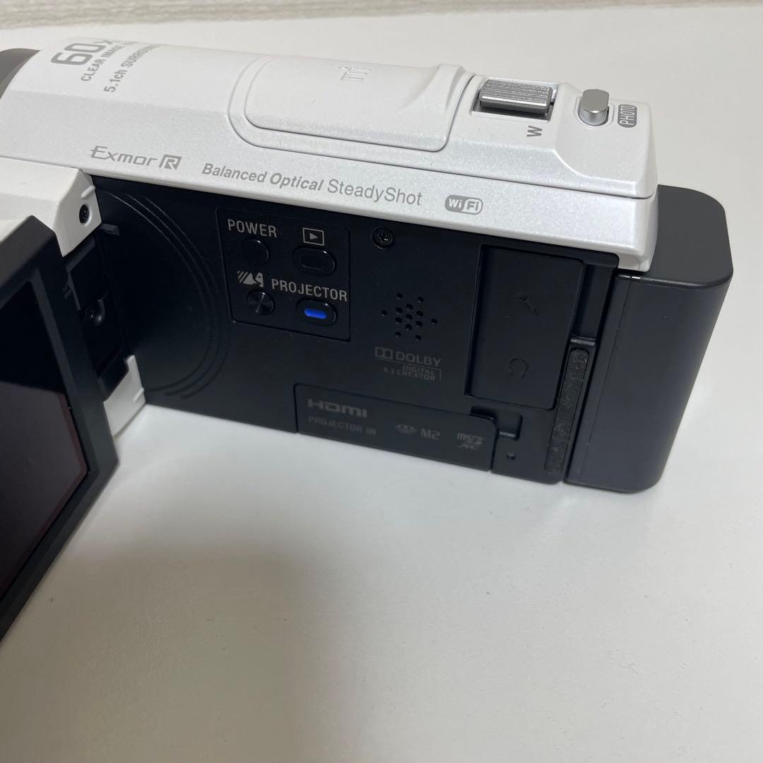 SONY HDR-PJ540 ビデオカメラ 本体　ホワイト