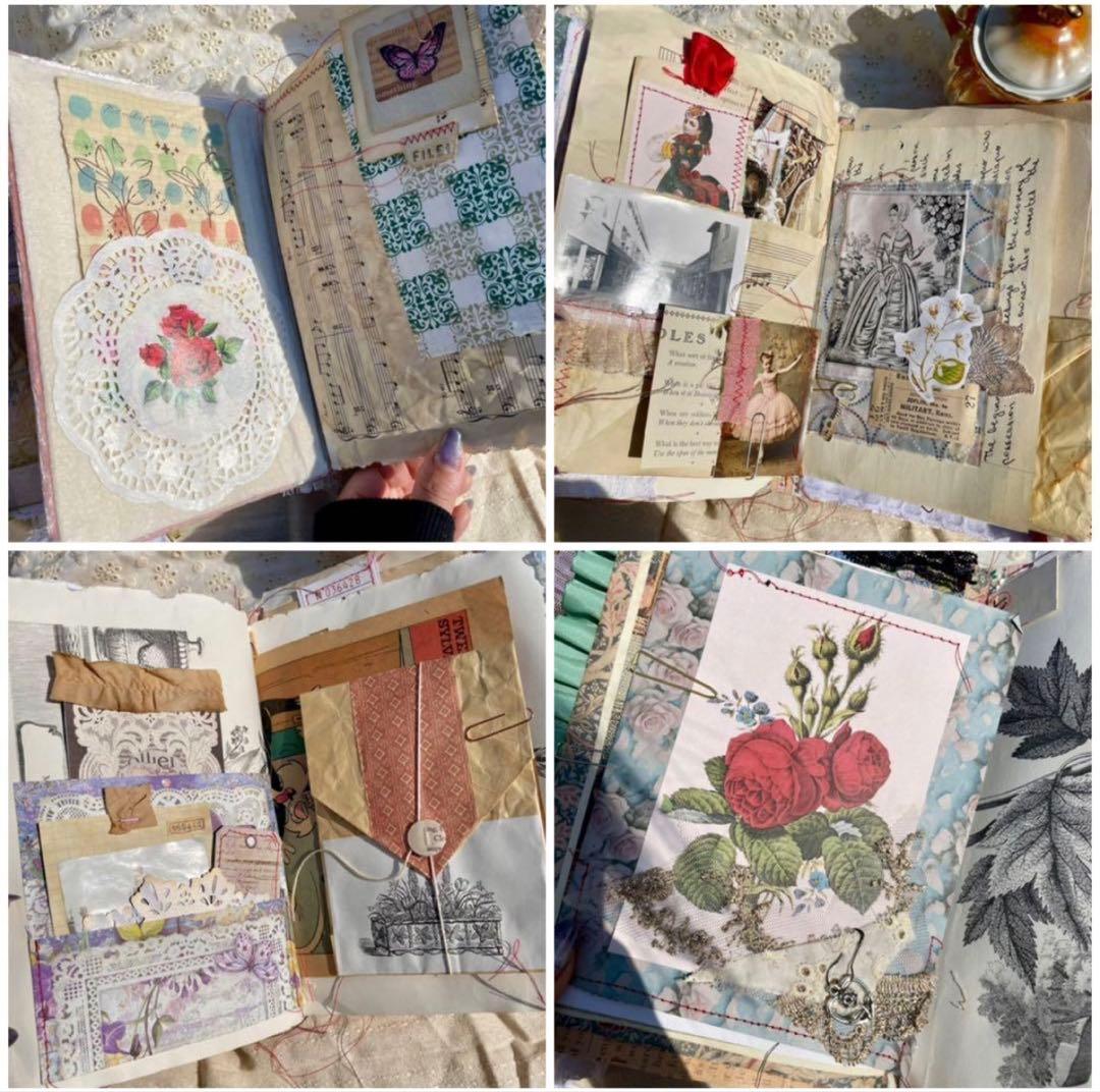 ジャンクジャーナル&日記帳 ダイアリー アンティーク　雑記帳　まとめ売り