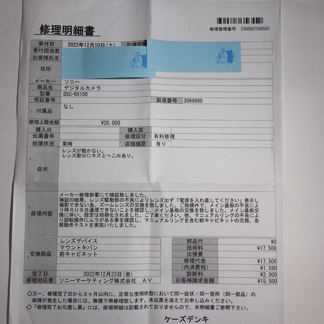 SONY DSC-RX100 初代コンパクトデジタルカメラ ZEISSレンズ付き