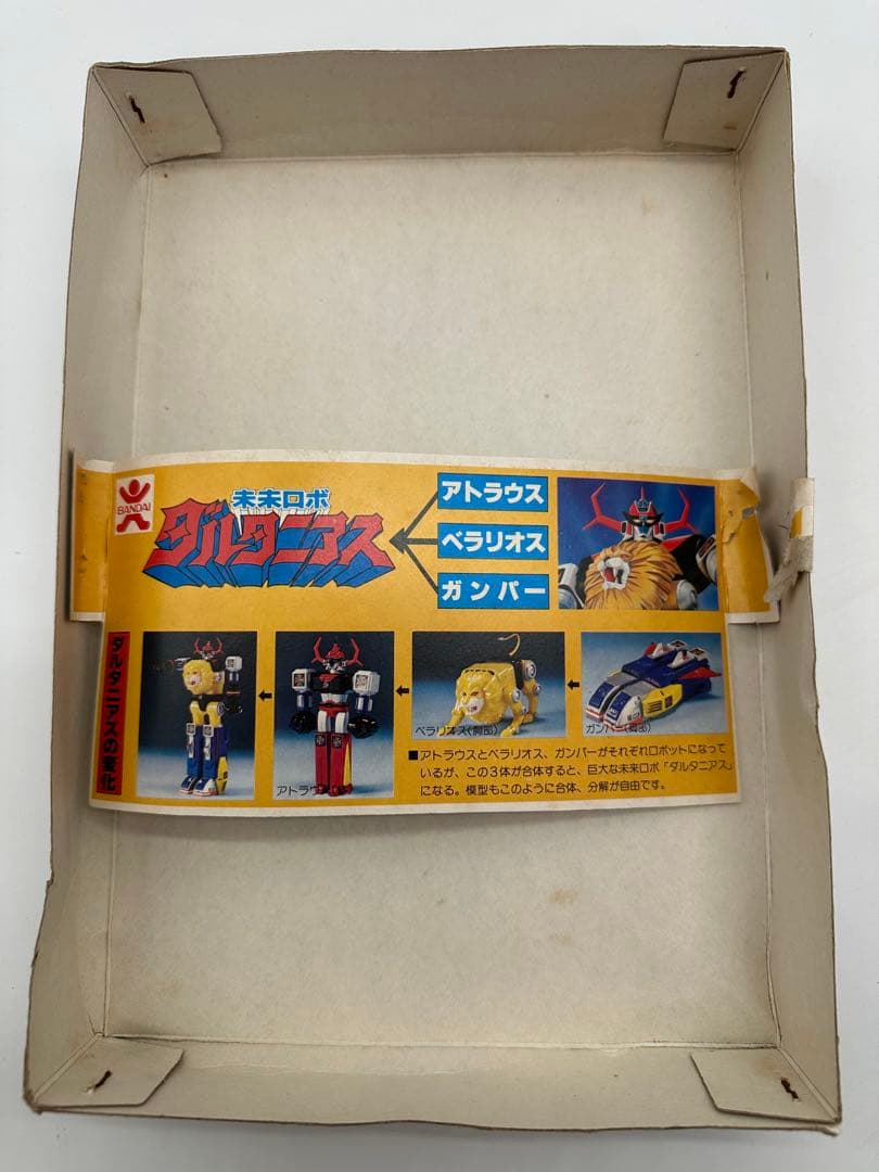 【未組立】内帯付き バンダイ 旧ロゴ 未来ロボ ダルタニアス　※A6※