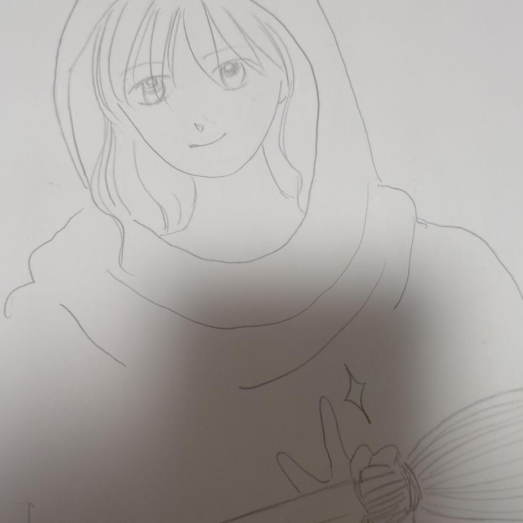 魔女とほうきのアニメ風イラスト