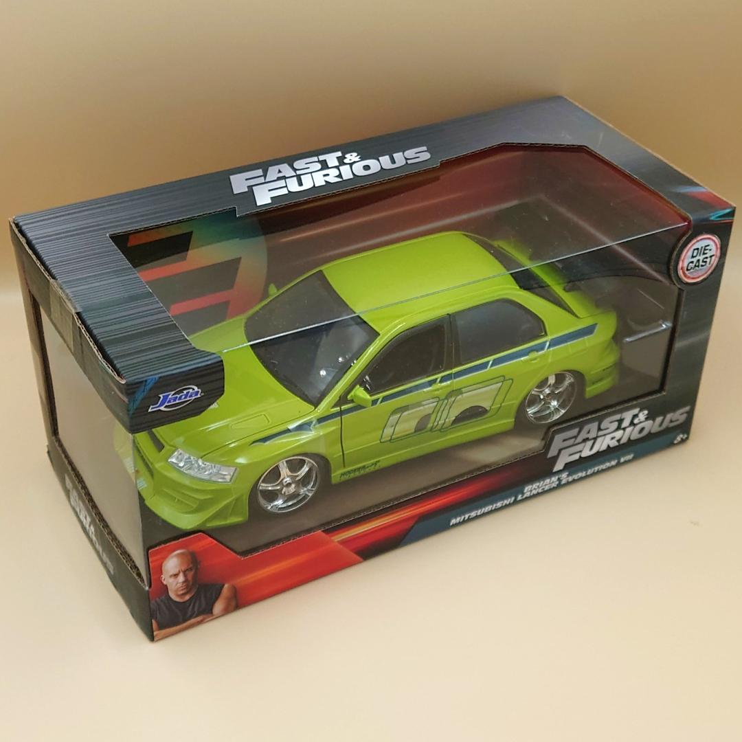 1/24 三菱 ランエボⅦ ワイルドスピード ジャダトイズ製ダイキャストミニカー