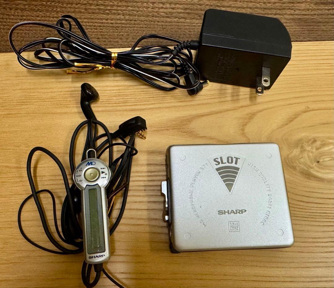 SHARP MDウォークマン MDプレーヤー 動作確認済 MD-SS321-S