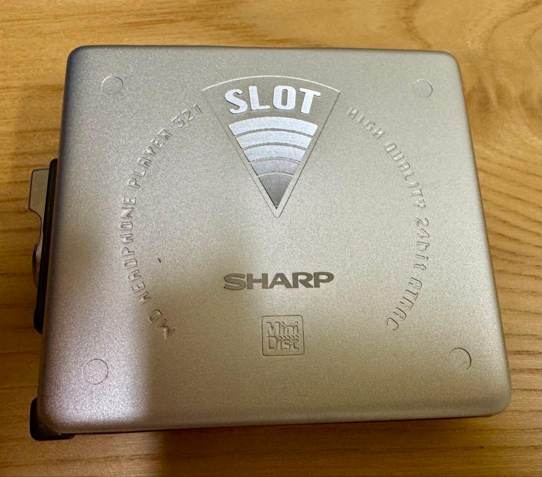 SHARP MDウォークマン MDプレーヤー 動作確認済 MD-SS321-S