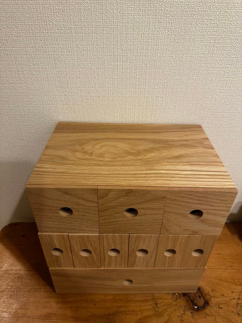 無印良品木製小物収納棚3個セット