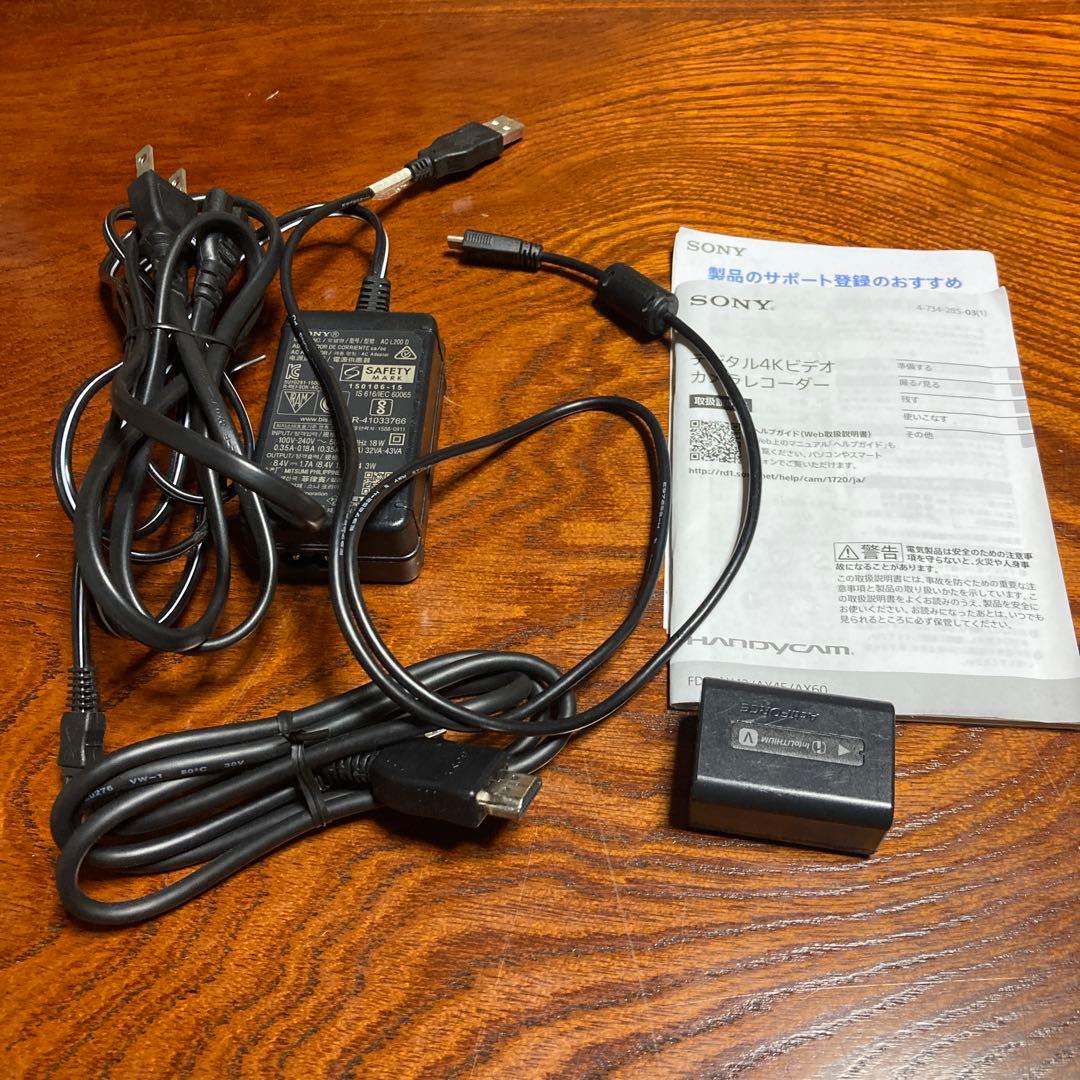 【ジャンク品】ソニー 4Kビデオカメラ FDR-AX45