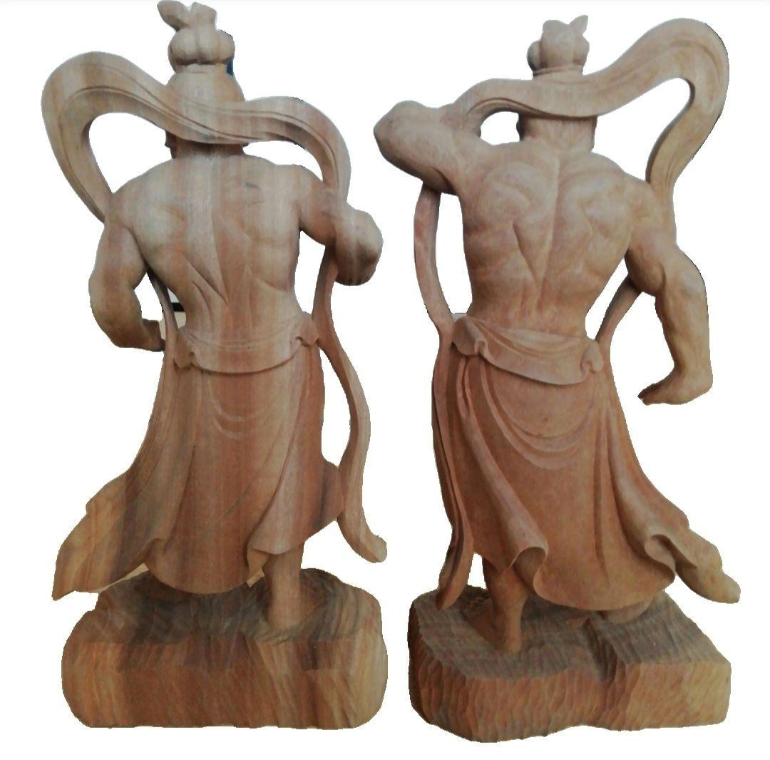 仁王像　金剛力士　阿形　吽形　木彫り