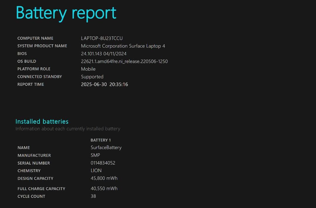Surface Laptop 4 展示品