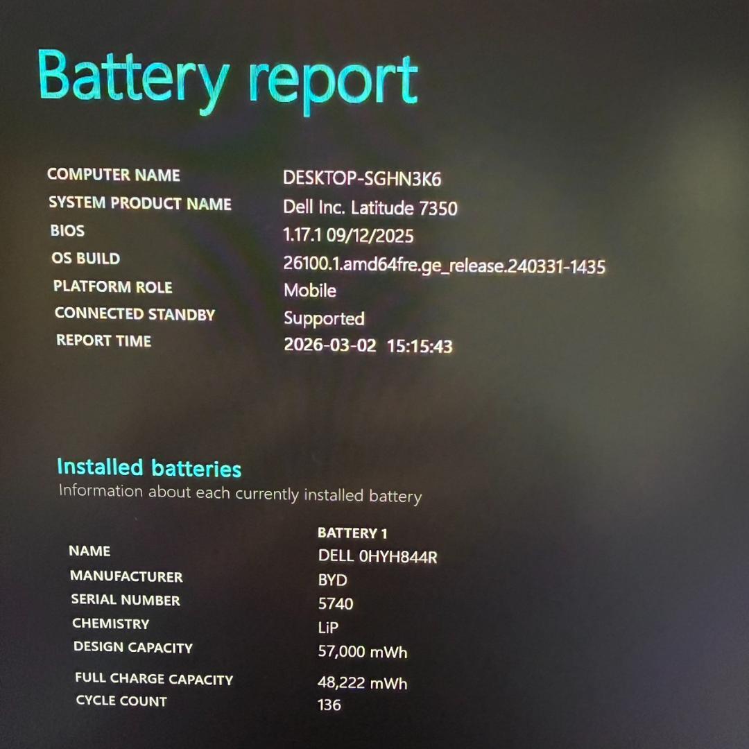Windowsノート本体 19.LATITUDE 7350/ Ultra5-13 /32G512G
