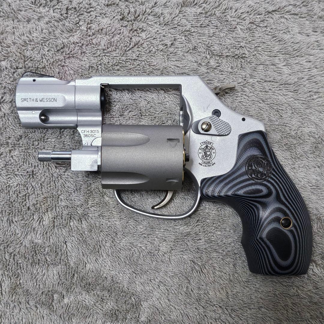 稀少☆ タナカ 純正ガスリボルバー S&W M360SC G10グリップ
