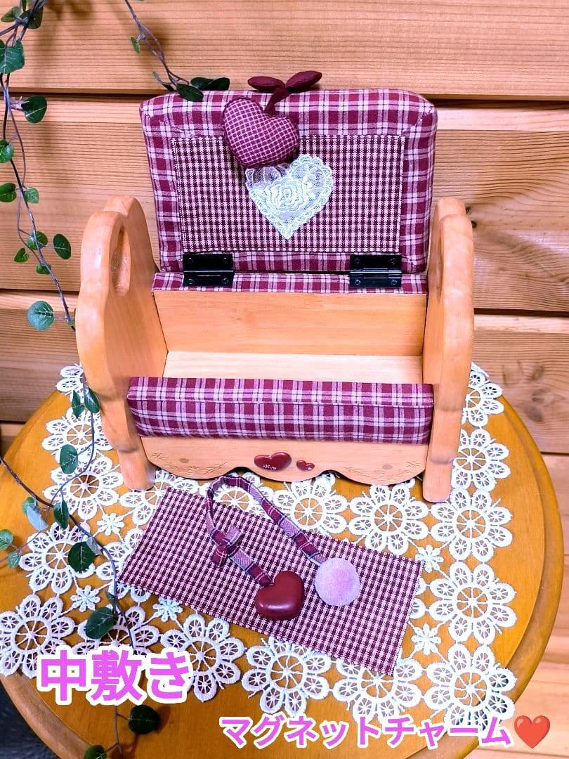 ⭐️アメリカンカントリー雑貨❤オットマンの小物入れ ☘️ハート❤ドールベンチにも