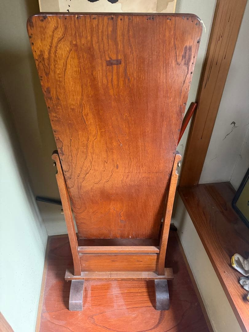 巨匠作品　最高級　ケヤキ？欅　ミラー鏡　天然無垢　凄い杢　芸術美術　骨董　激安‼️