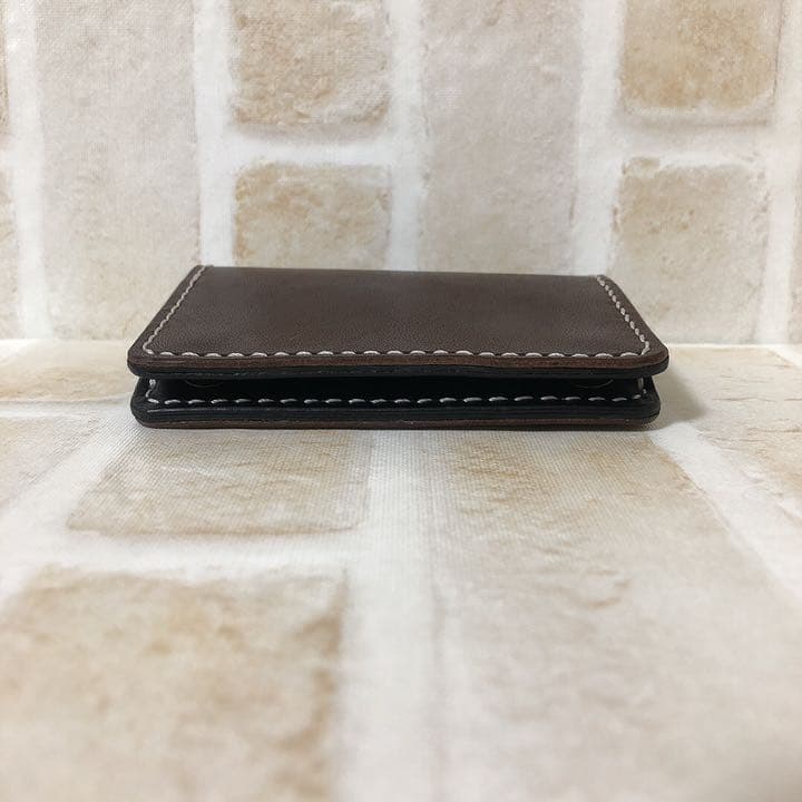 【ミニ財布】栃木レザー2つボタンのミニ財布