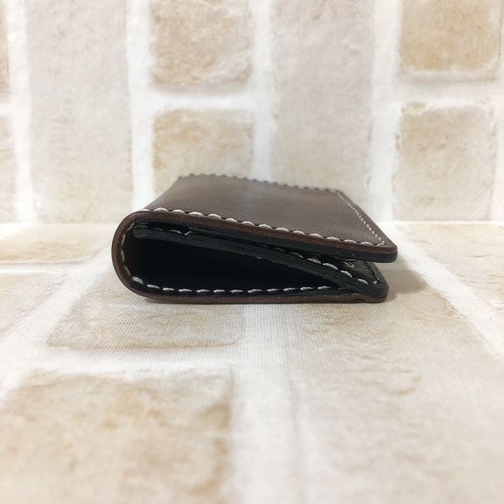 【ミニ財布】栃木レザー2つボタンのミニ財布