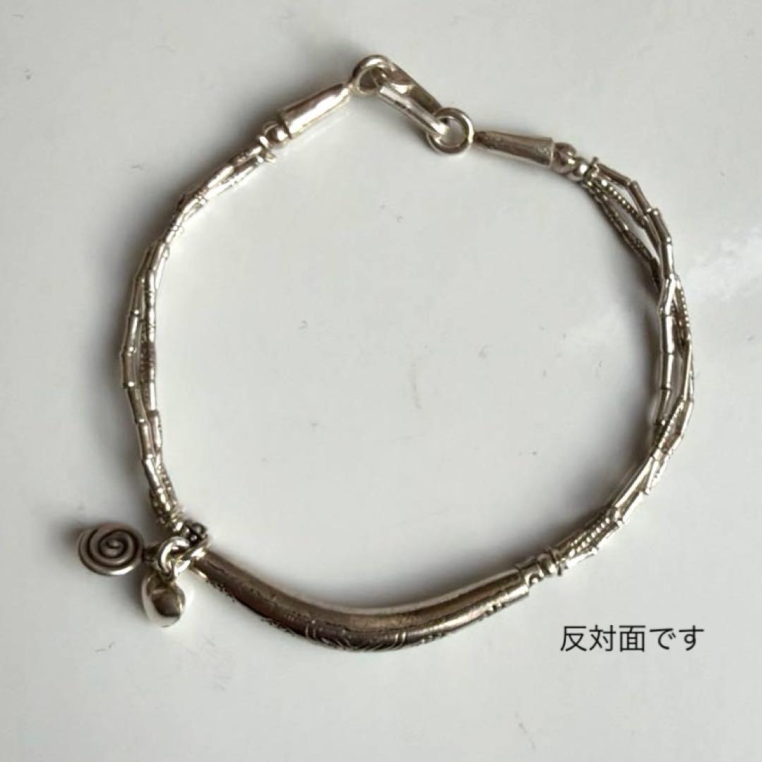 ▫️BR194▫️カレンシルバー　3連　ブレスレット