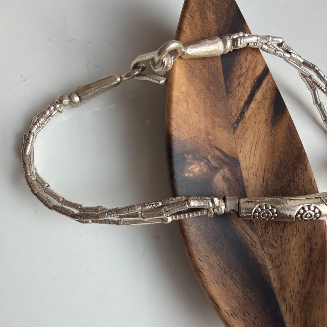 ▫️BR194▫️カレンシルバー　3連　ブレスレット