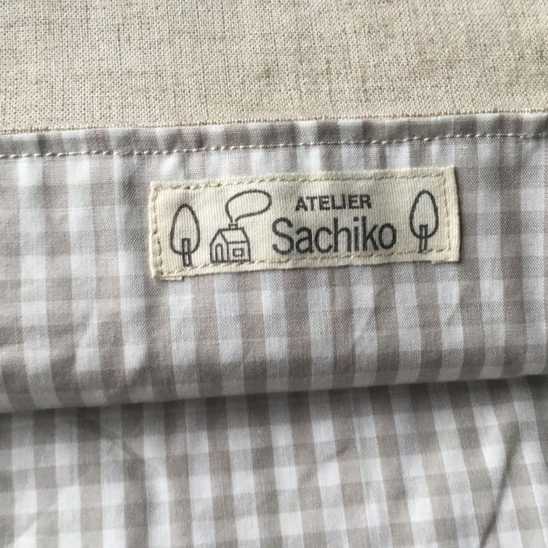 手提げバッグ ATELIER Sachiko アップリケと刺繍　未使用