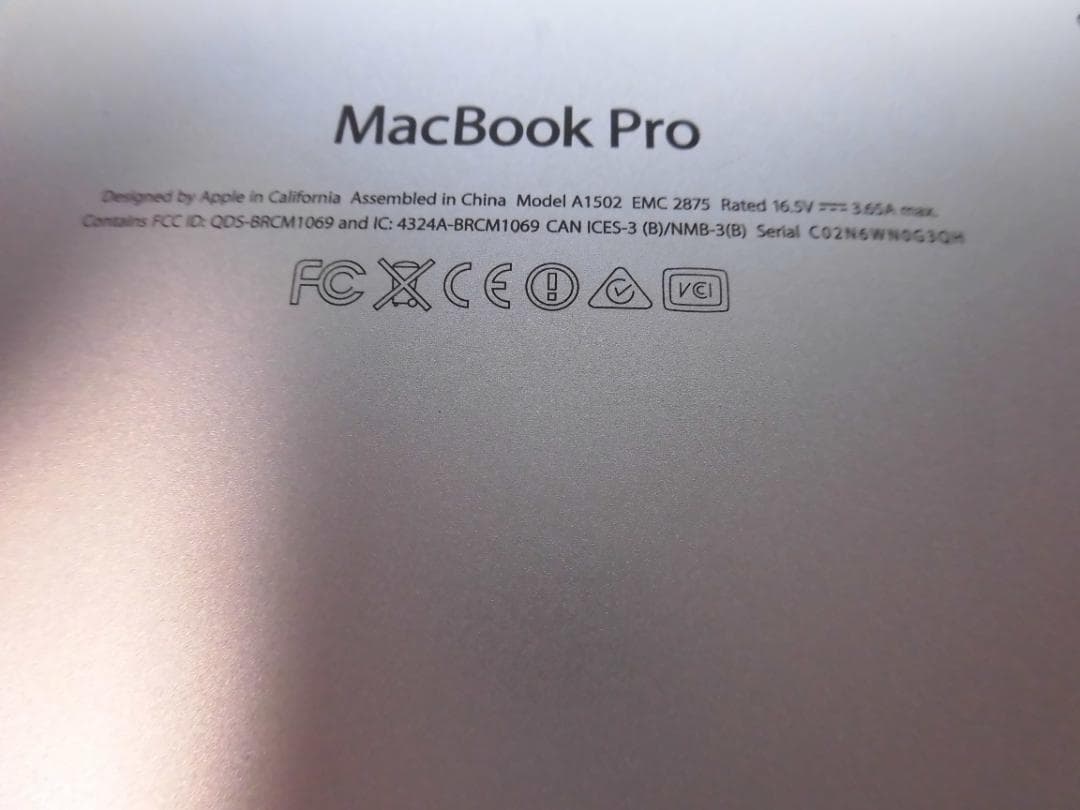 MacBook本体 MacBook Pro (Retina,13-inch,Mid 2014)