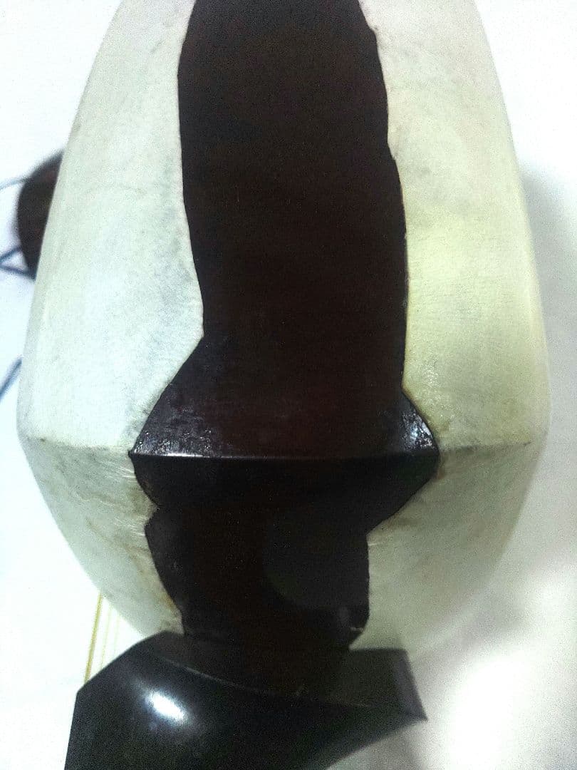 三味線 津軽三味線　正寸　太棹　東さわり　ハードケース付【皮破れ】