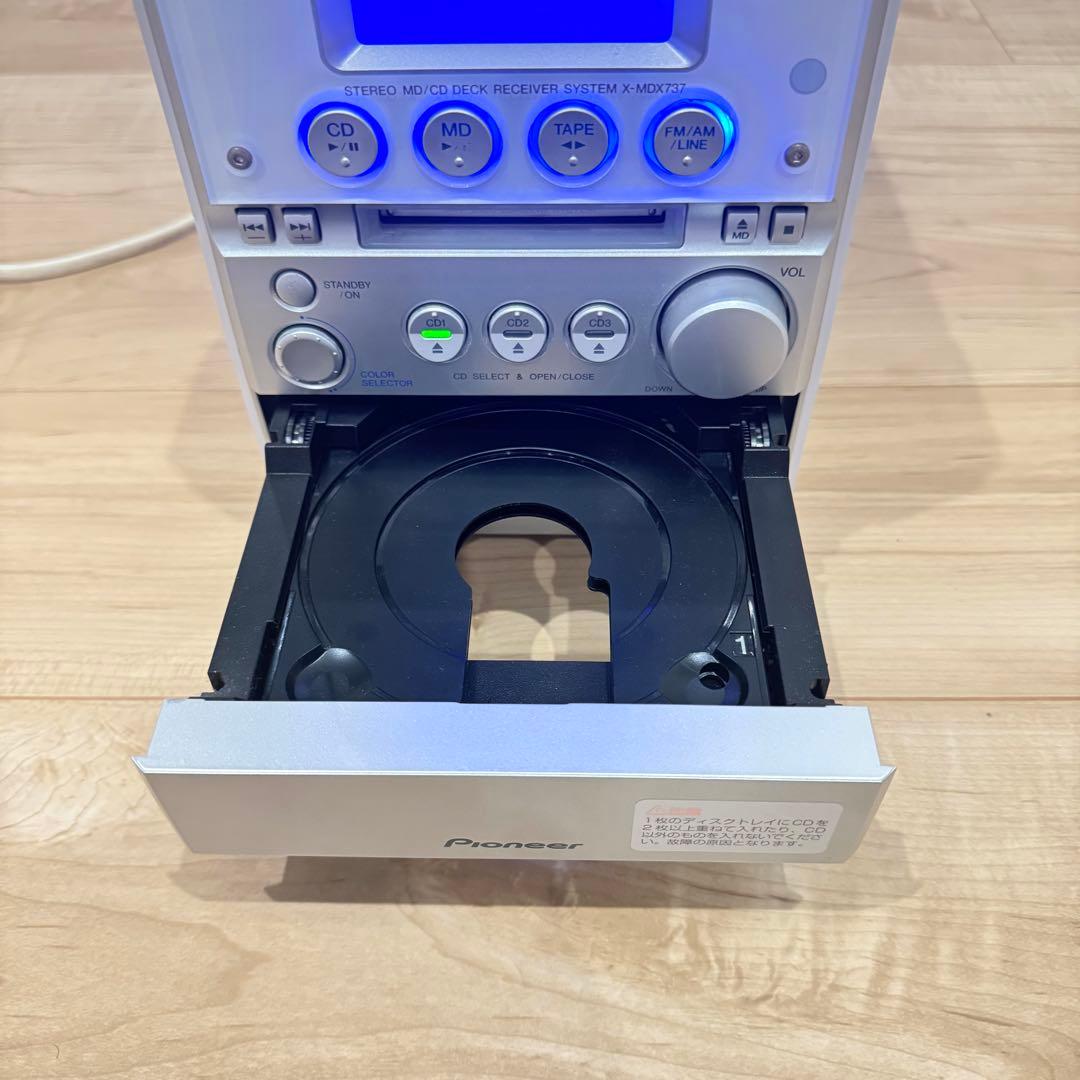 【動作品】　Pioneer パイオニア　XR- MDX737S ミニコンポ