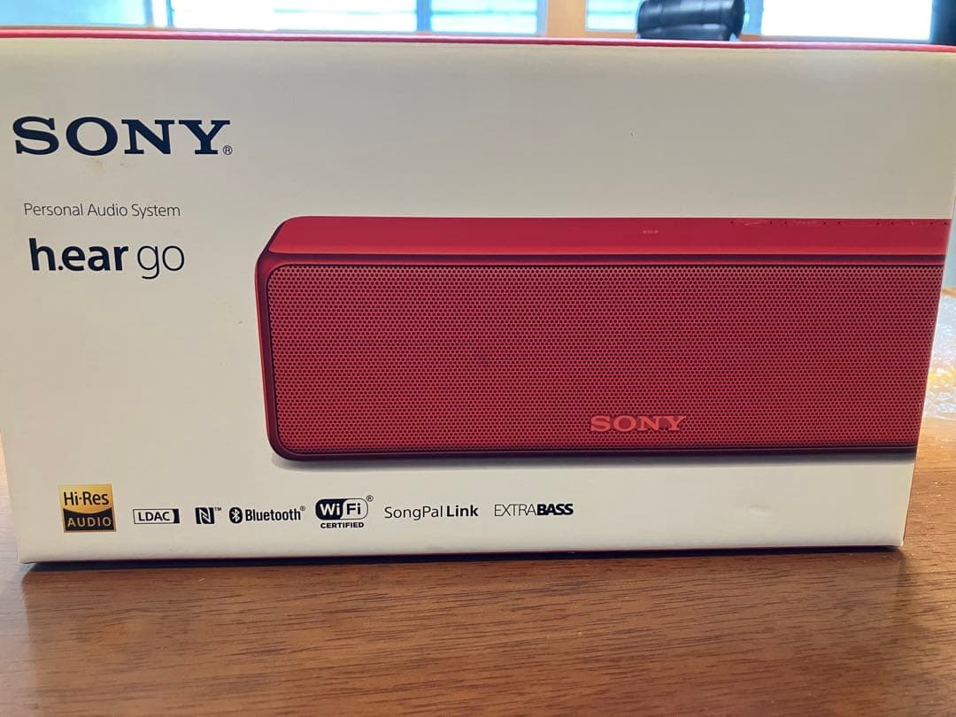 SONY h.ear go SRS-HG1 ワイヤレススピーカー 赤　箱あり