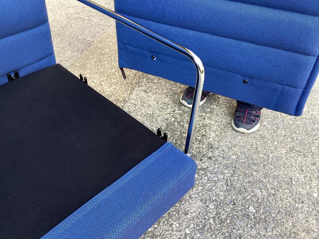 在庫２台　定価約１６０万　ヴィトラ　アルコーヴソファ　ブルー系