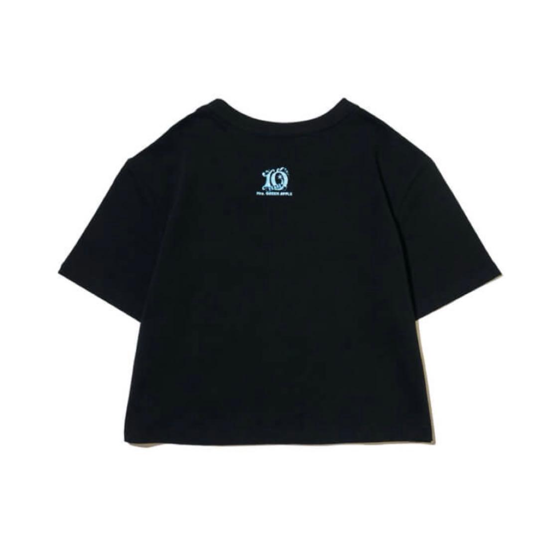 FJORD グリッターロゴTシャツ/ブラック/クロップド　大森元貴着用デザイン