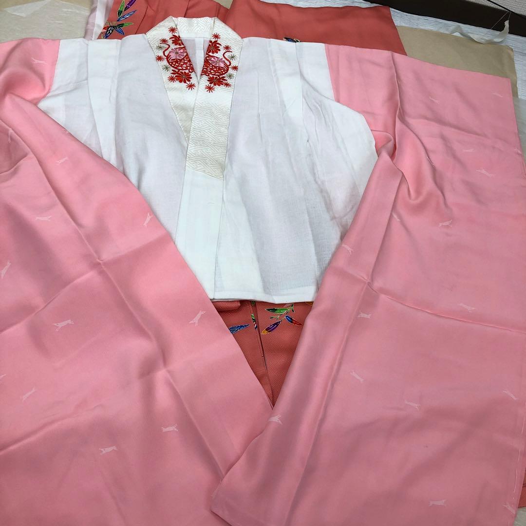 七五三　上質な　正絹　着物　7才　四つ身