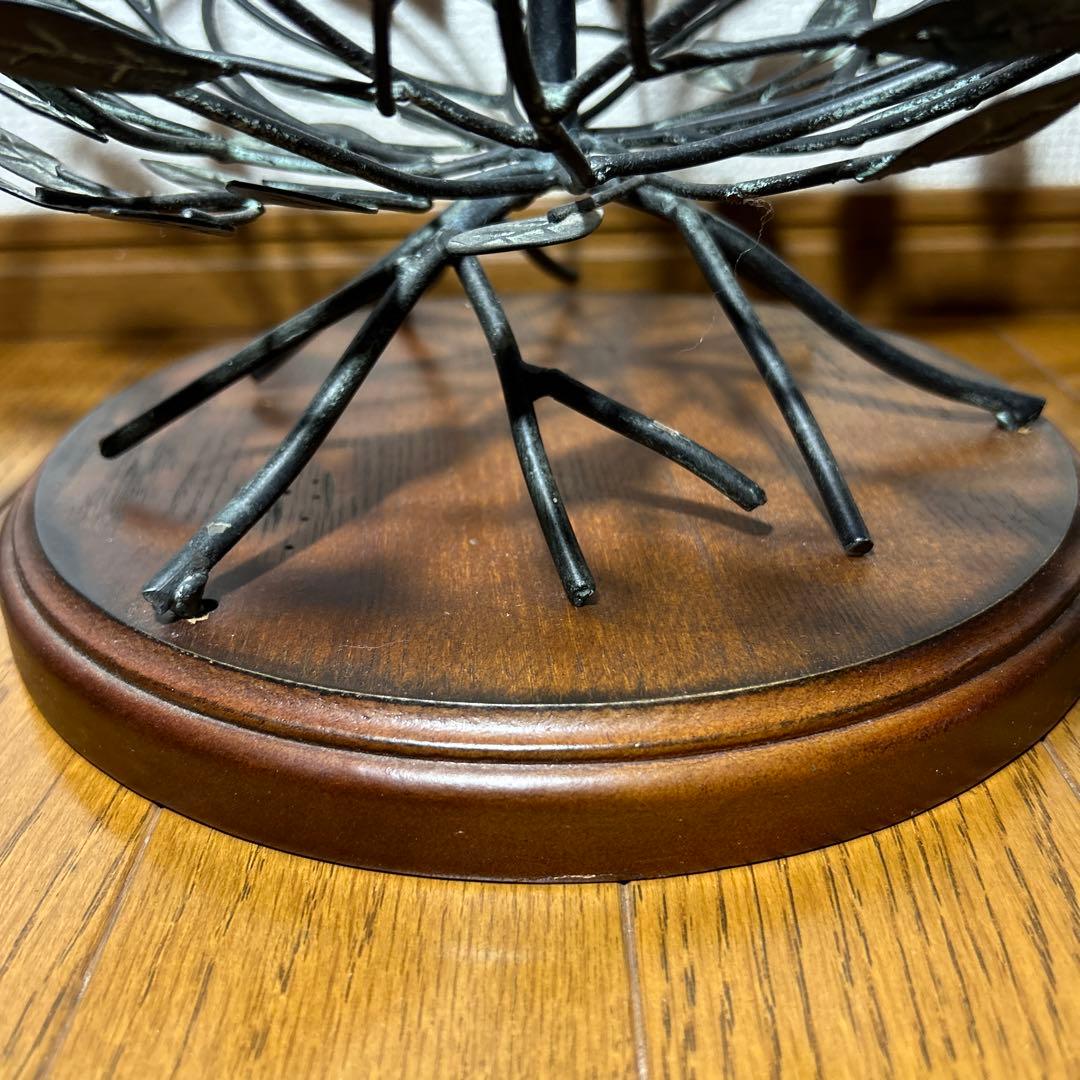 アイアン　インテリア　アンティーク2段バスケット