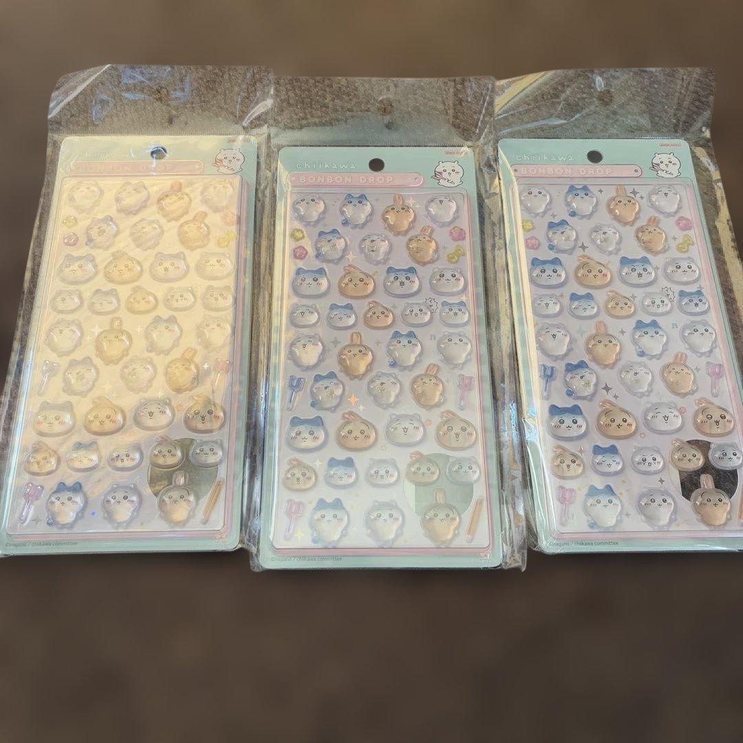 【正規品】ボンボンドロップシール　ハチワレ　うさぎ　クロミ　サンリオ　12枚