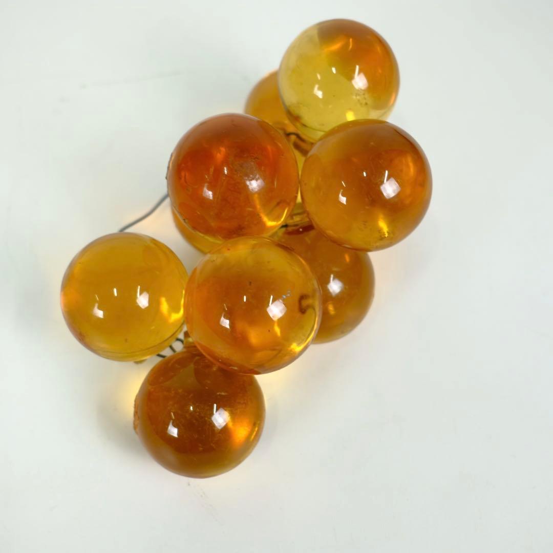 アンティーク　アクリル　ルーサイト　葡萄　球体　オブジェ　彫刻　アート　古道具