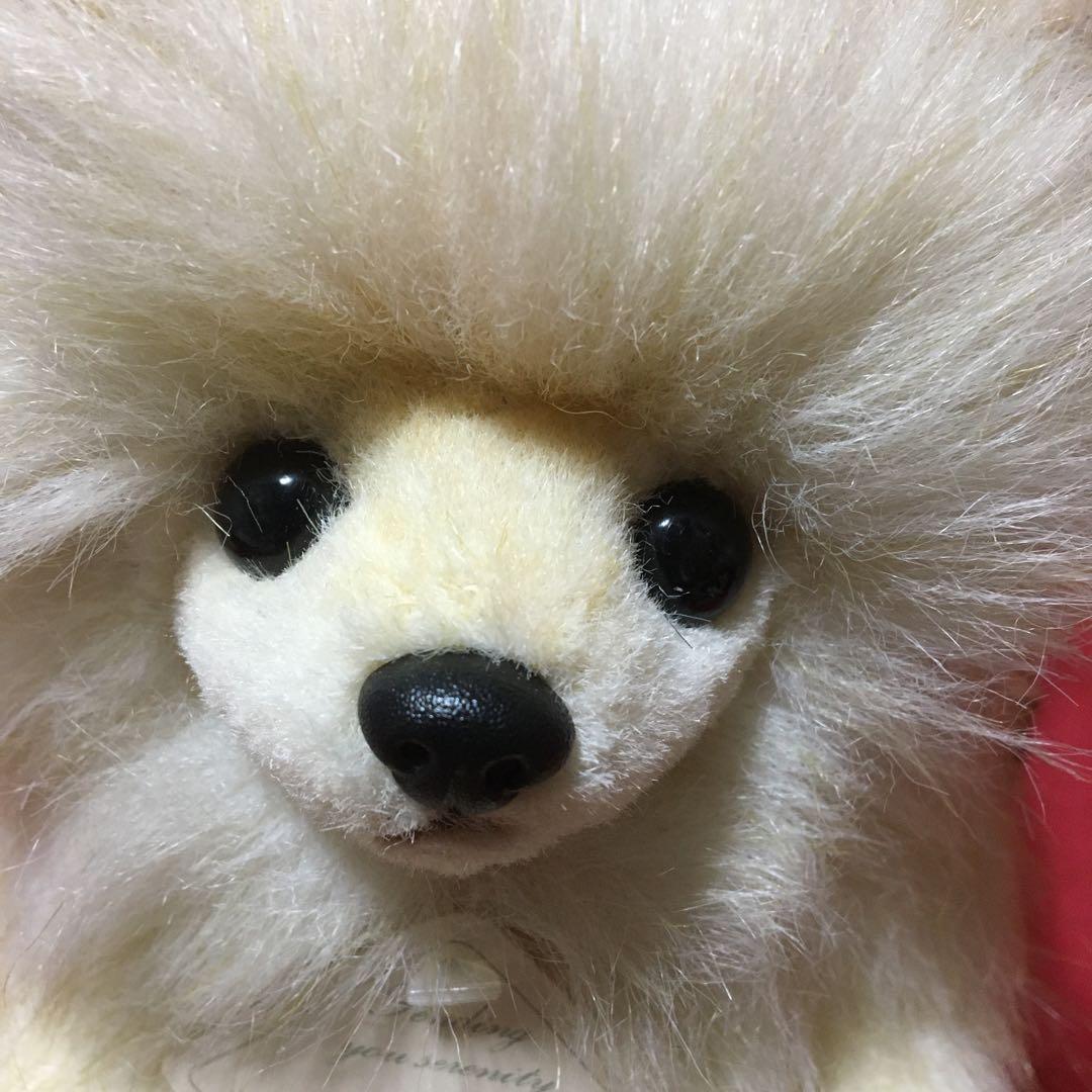 ぬいぐるみ　犬　ポメラニアン　リアル　寝そべり　子犬　四季オリジナル