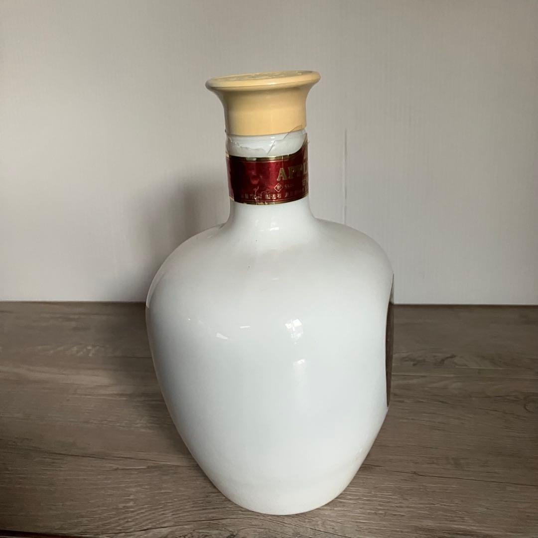 E-壁 【未開栓】古酒 ニッカ アップルワイン デラックス白陶器ボトル