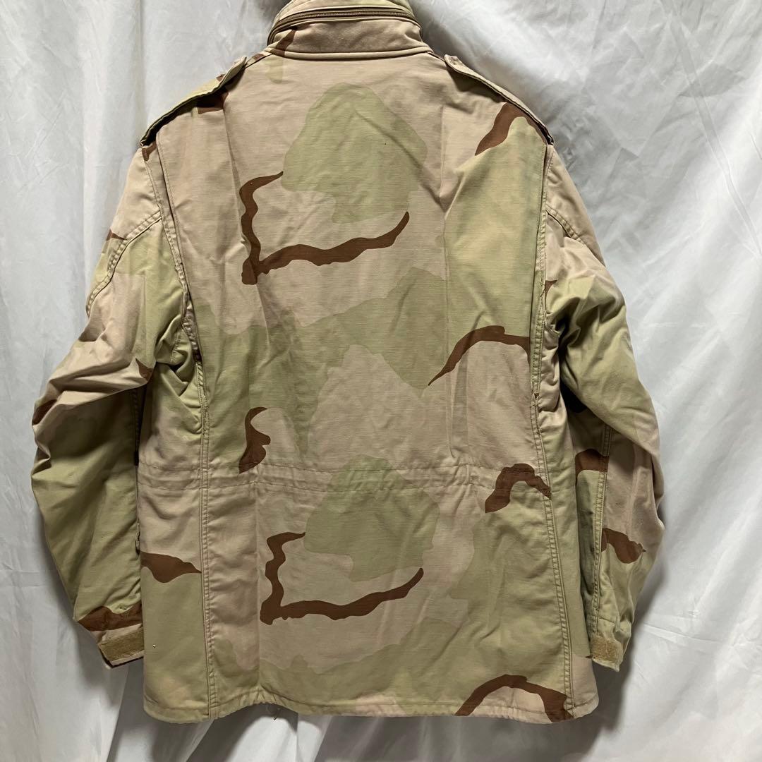 米軍 M-65フィールドジャケット 3カラーデザートカモ　実物　官給品　90's