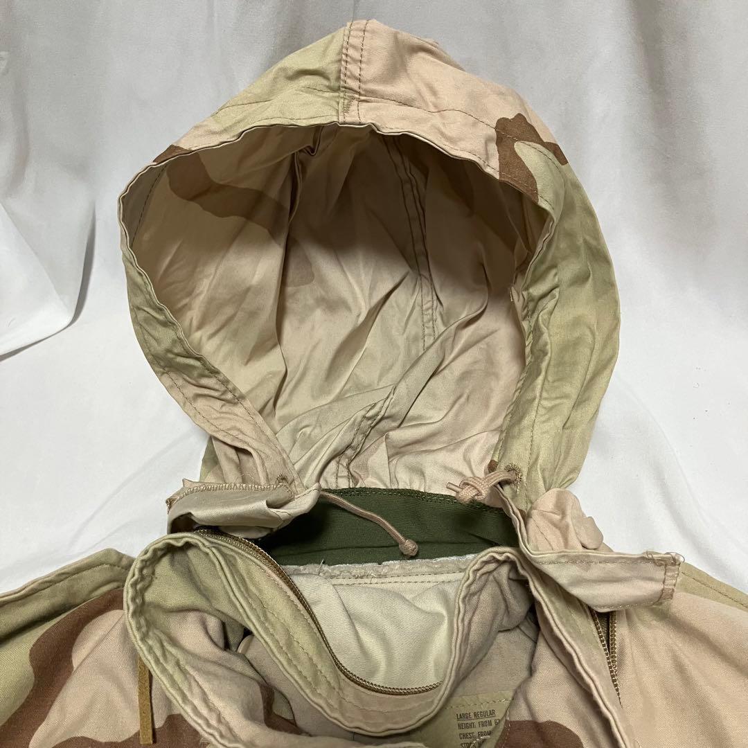米軍 M-65フィールドジャケット 3カラーデザートカモ　実物　官給品　90's