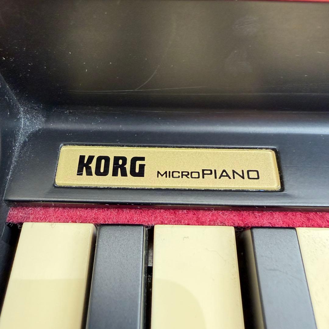 KORG micro PIANO 日本製 電子ピアノ コルグ レッド61鍵盤