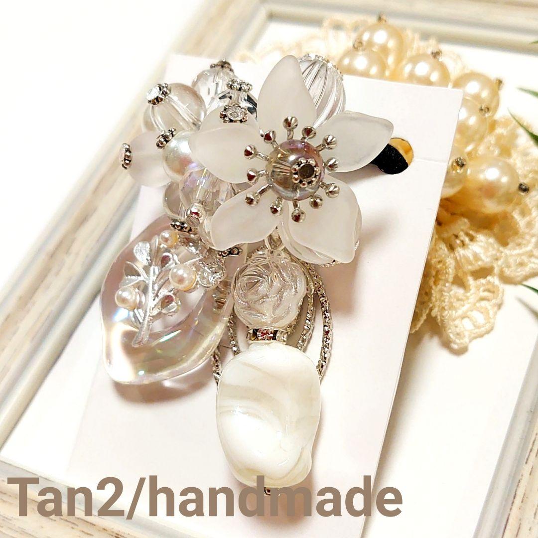 ヘアゴム   ✩.*˚クリア×ホワイト  ワークランプ♡