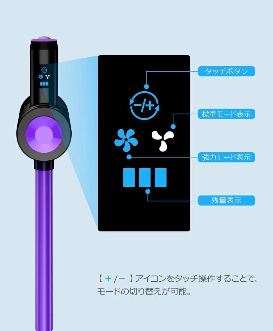 コ一ドレス掃除機　コードレスクリーナー 低騒音　35000Pa　ハンディ掃除機