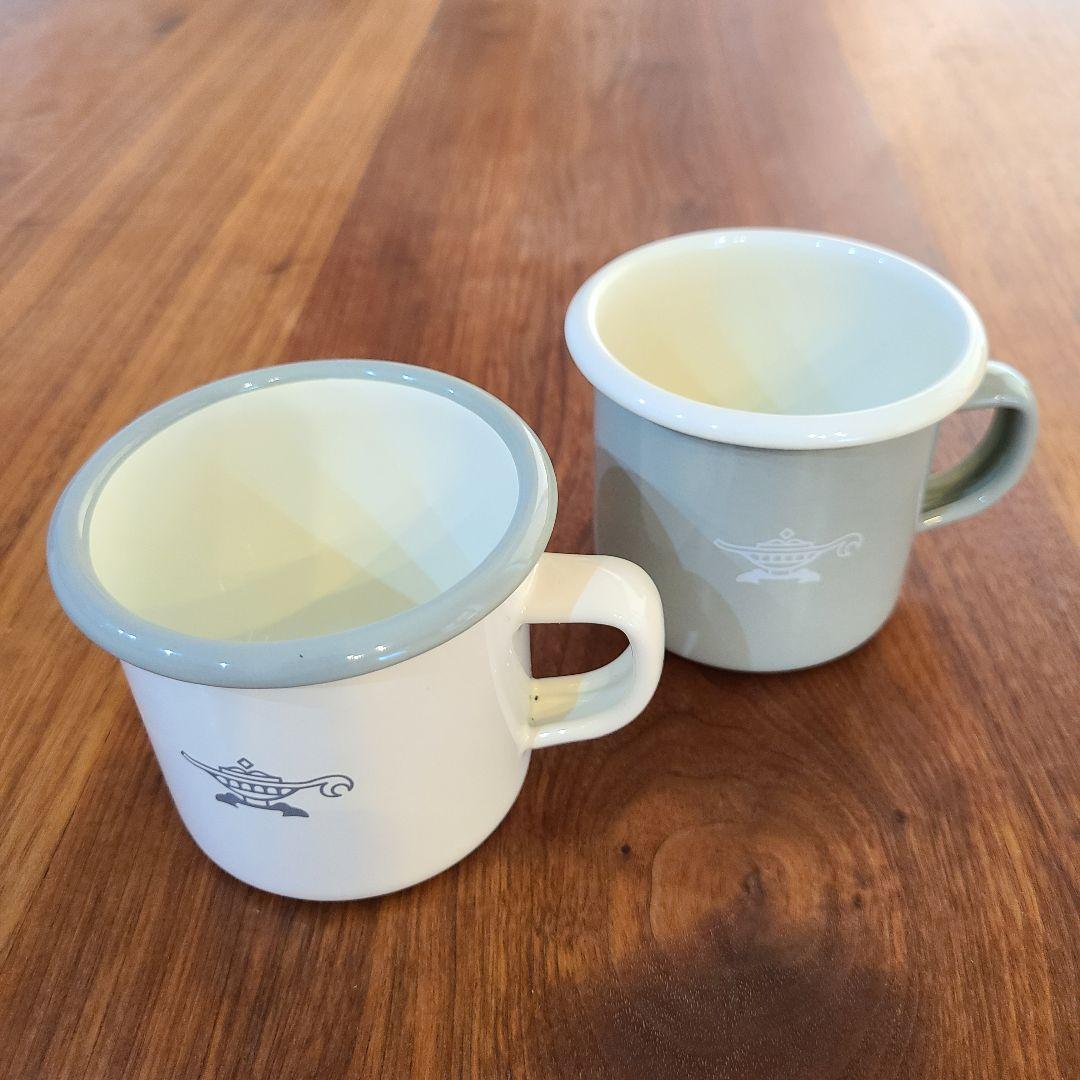 ALADDIN ホーロー プレート マグカップ 4点セット キャンプ アウトドア