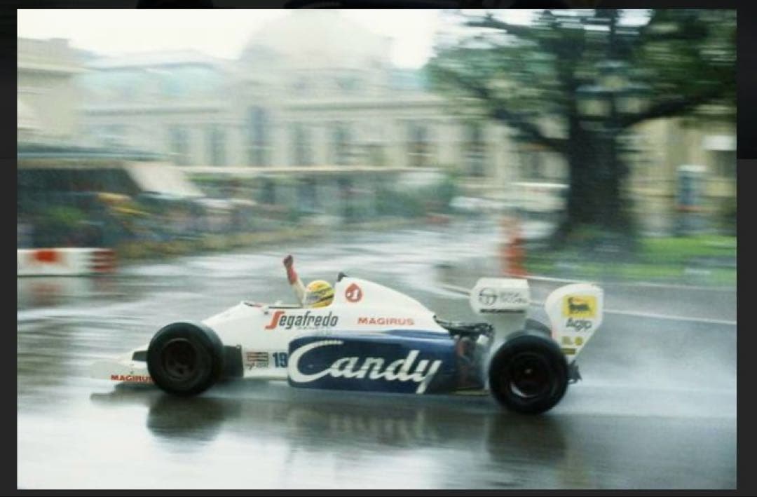 アイルトンセナ　トールマンTG184 フロントウィング実使用品　参考本付き