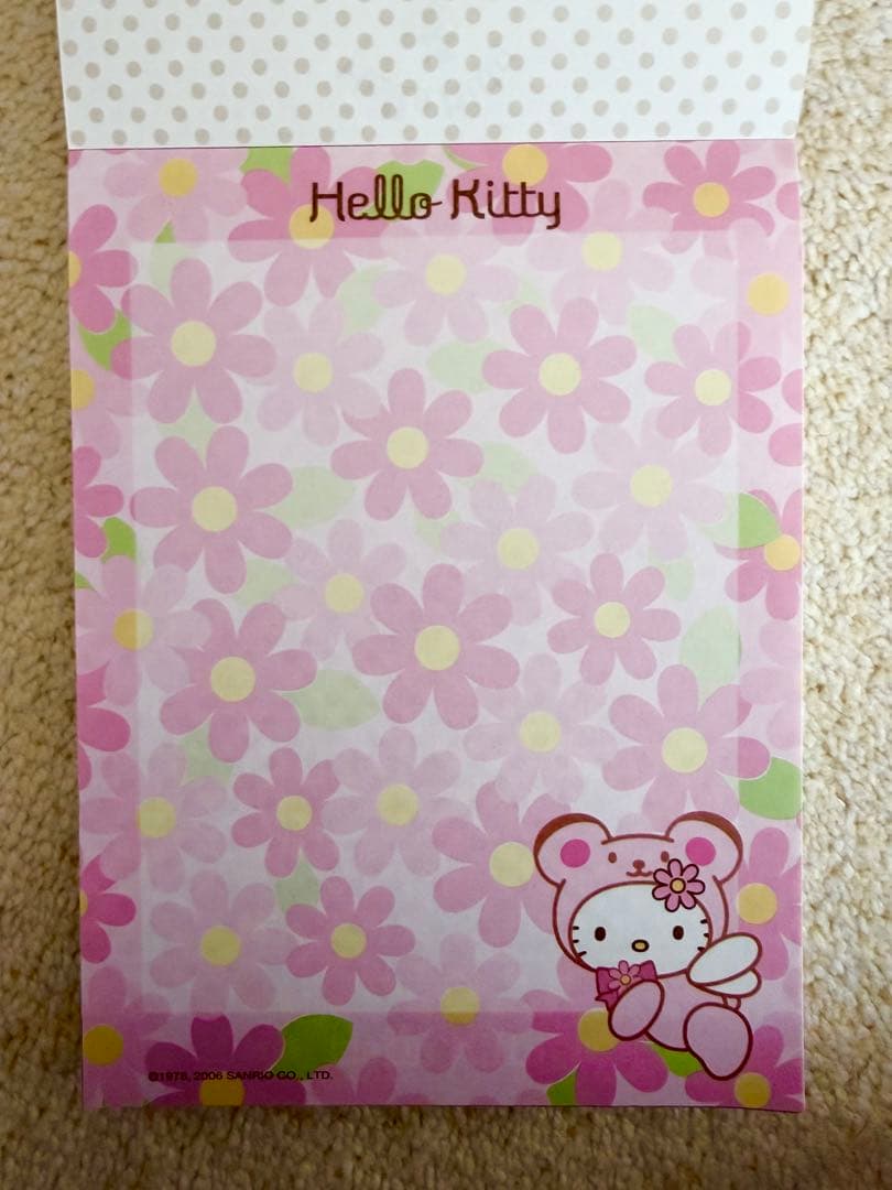 ハローキティ 薔薇 ベア 封筒 レターセット メモ レア 当時物