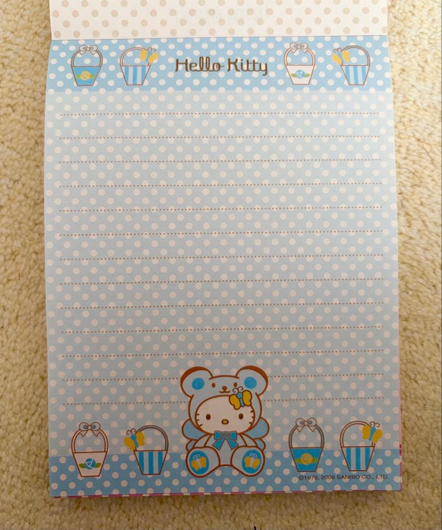 ハローキティ 薔薇 ベア 封筒 レターセット メモ レア 当時物