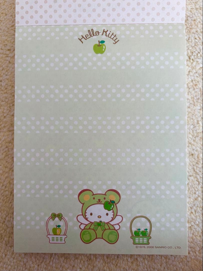 ハローキティ 薔薇 ベア 封筒 レターセット メモ レア 当時物