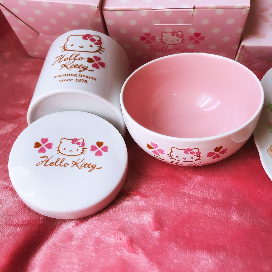 希少レア　ハローキティ　食器セット　まとめ売り　陶器　平成レトロ　サンリオ