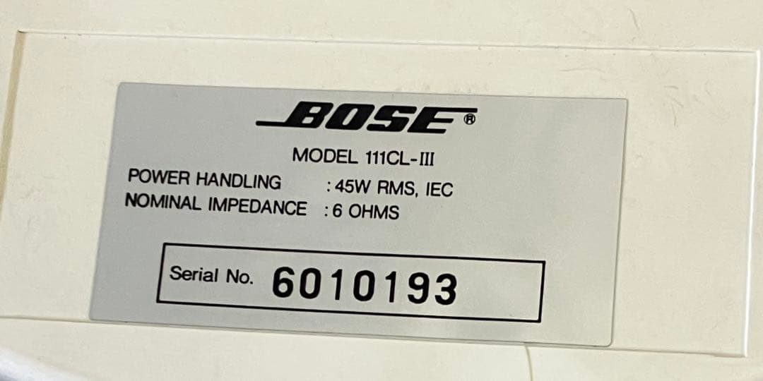 値下しましたBOSE 111CL-III スピーカー 2個セット