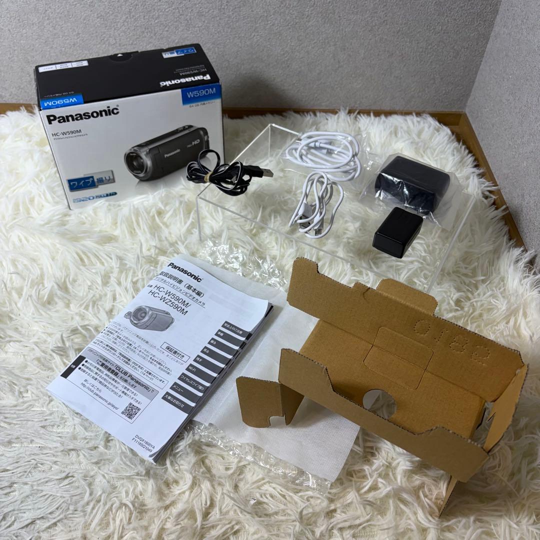 【極美品】Panasonic HC-W590M ビデオカメラ 付属品完品
